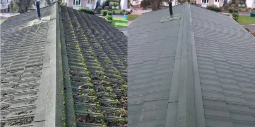 Roof Cleaning Southampton Before After Medium